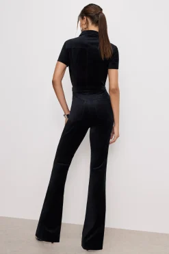 fit for success velvet bootcut jumpsuit