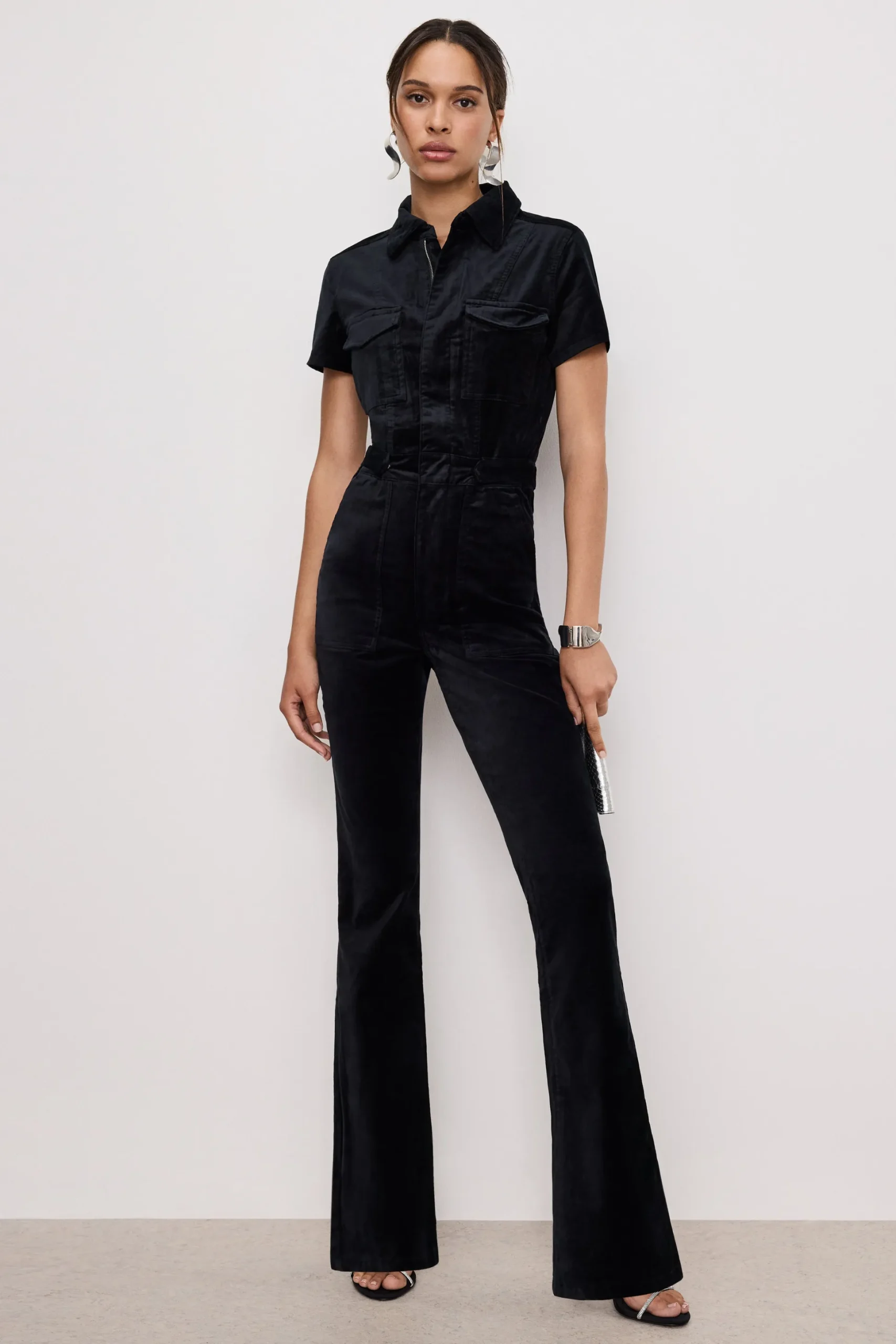 fit for success velvet bootcut jumpsuit