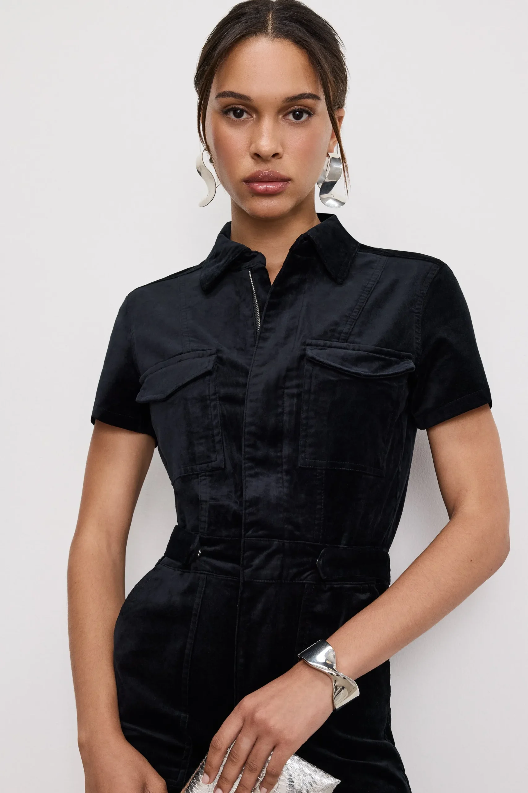 fit for success velvet bootcut jumpsuit