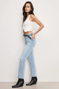 good curve straight compression jeans