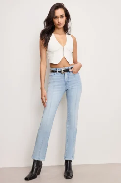 good curve straight compression jeans