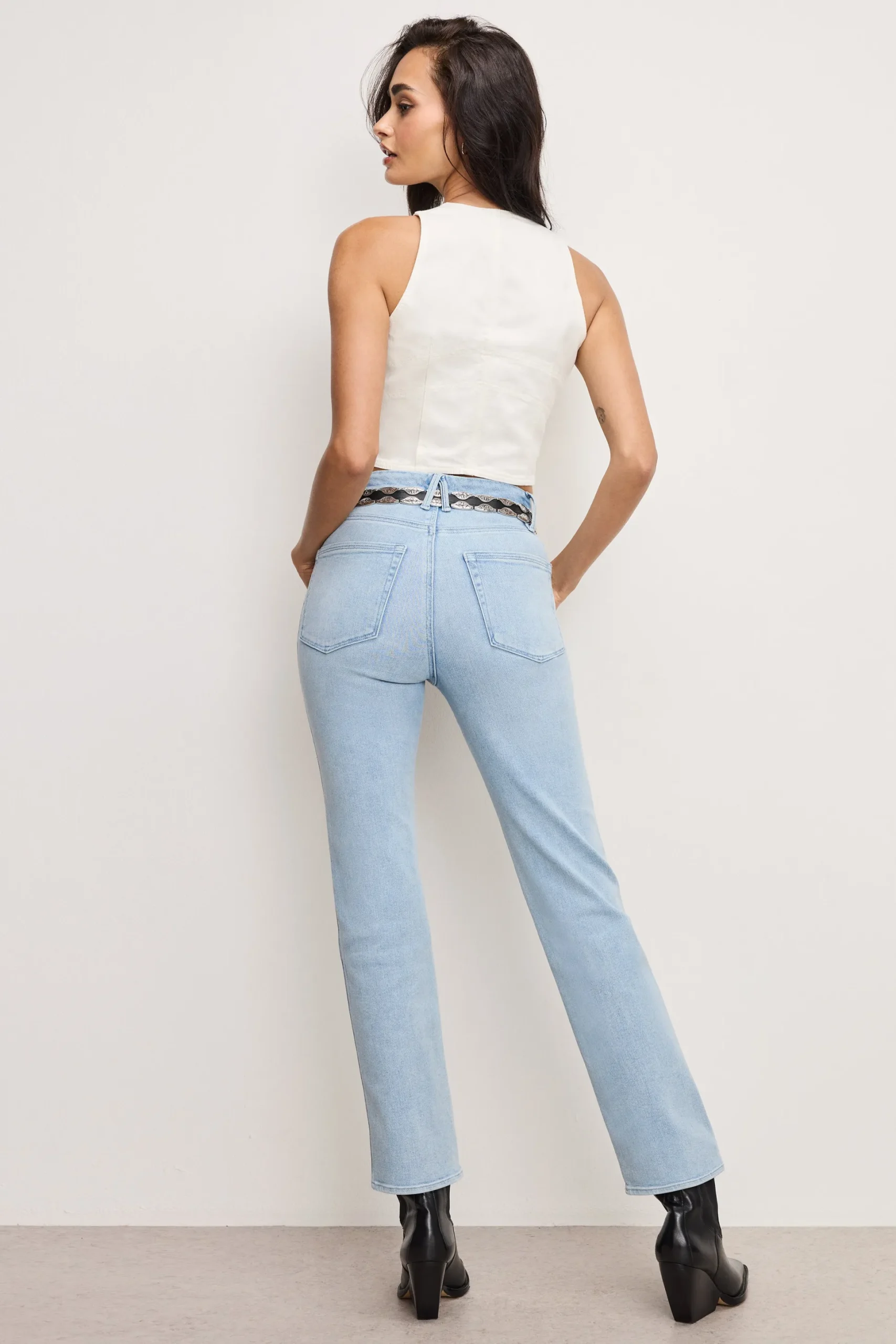 good curve straight compression jeans