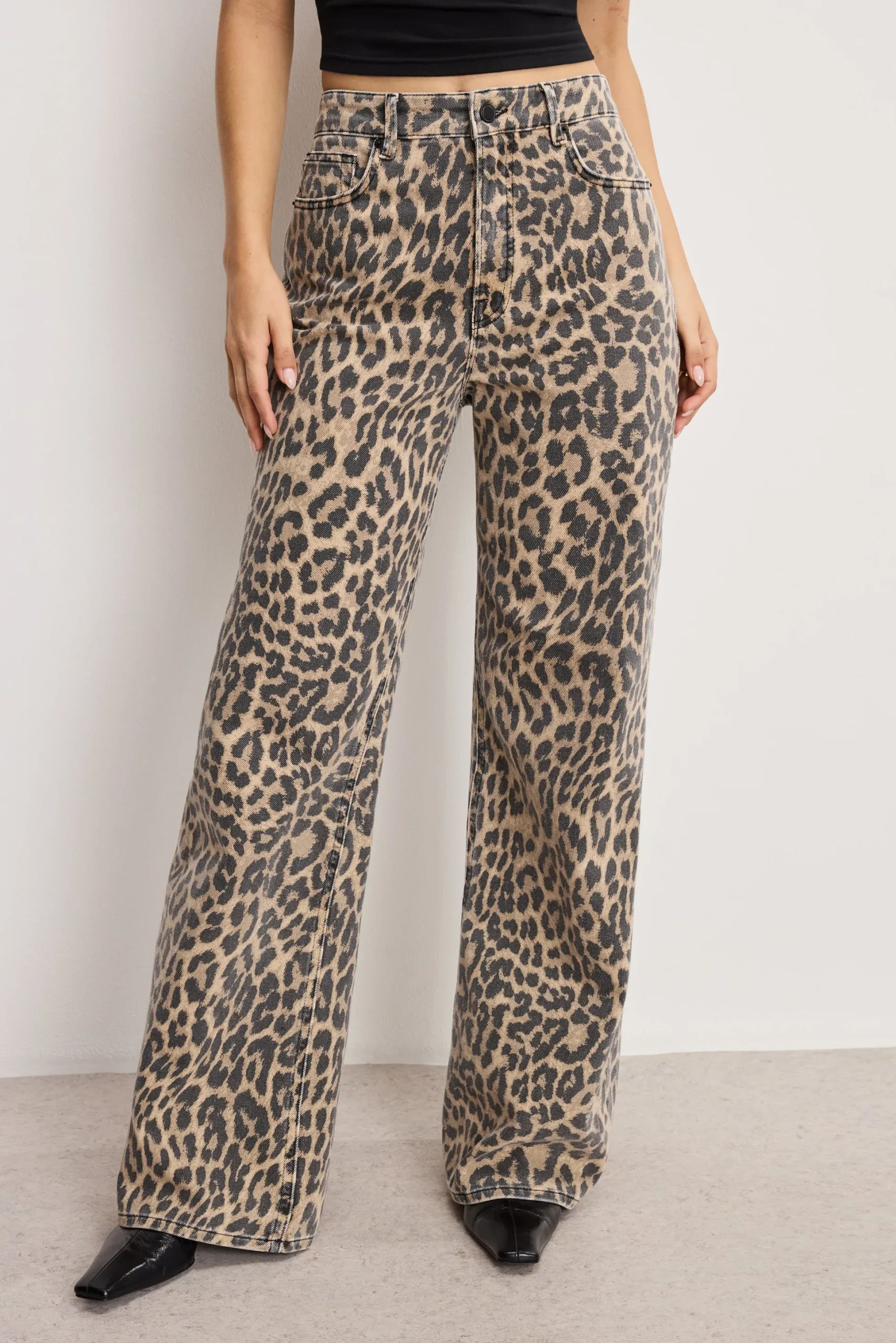 good ease leopard jeans