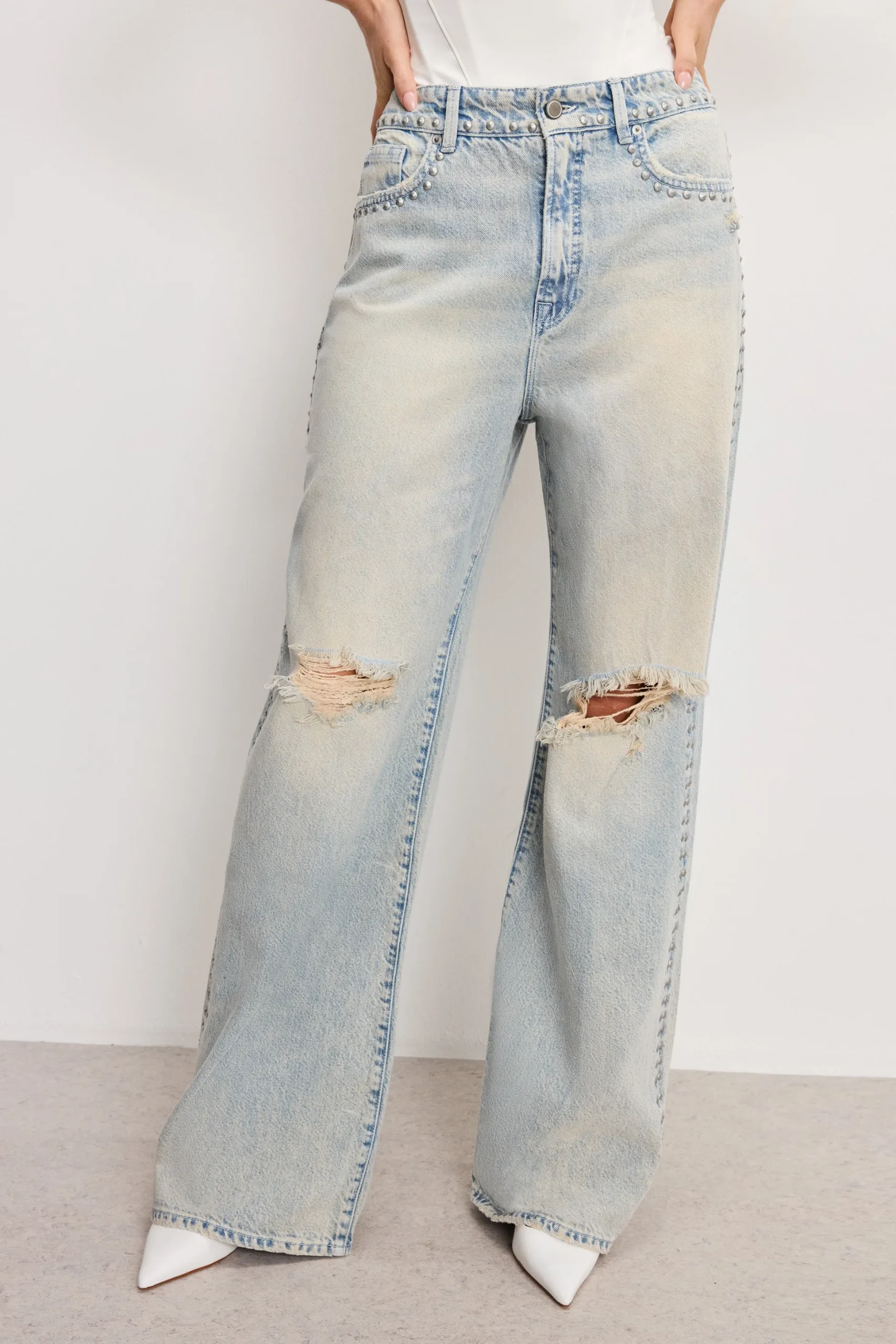 good ease studded jeans