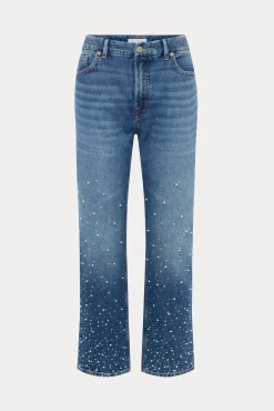 good icon straight ankle pearl jeans