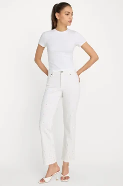 good icon straight ankle pearl jeans