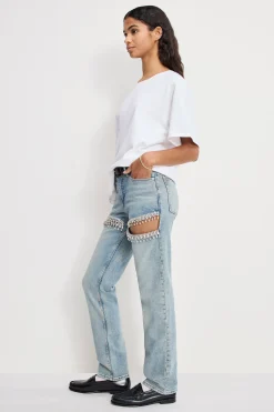good icon straight diamond jeans