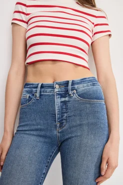 good legs cropped mini boot jeans