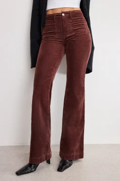 good legs flare corduroy pants