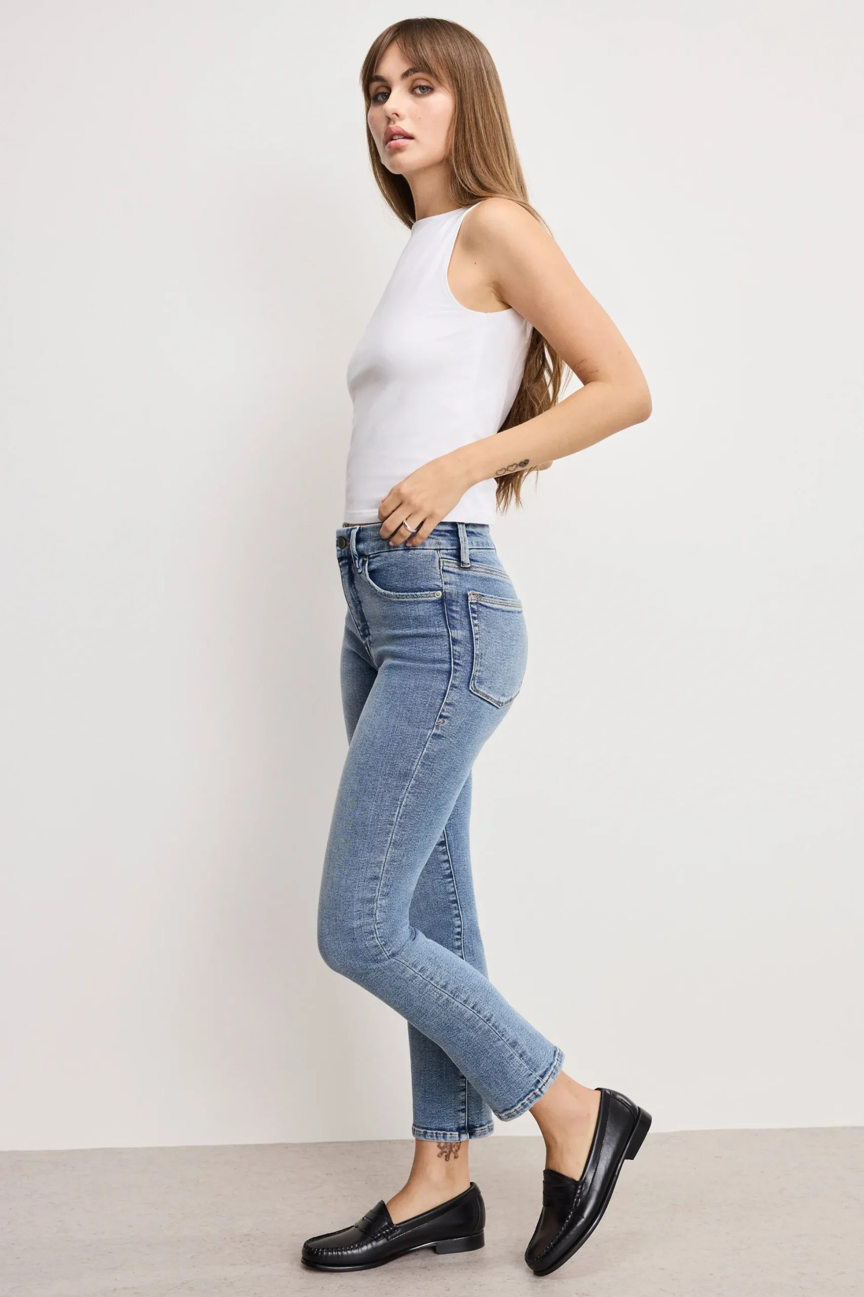 good legs straight jeans