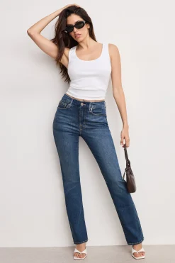 good legs straight jeans long