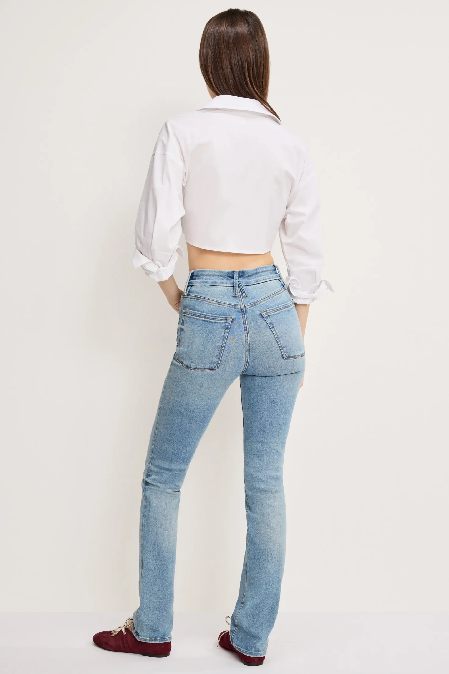 good legs straight jeans long