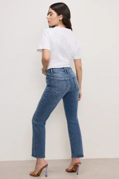 good petite straight compression jeans