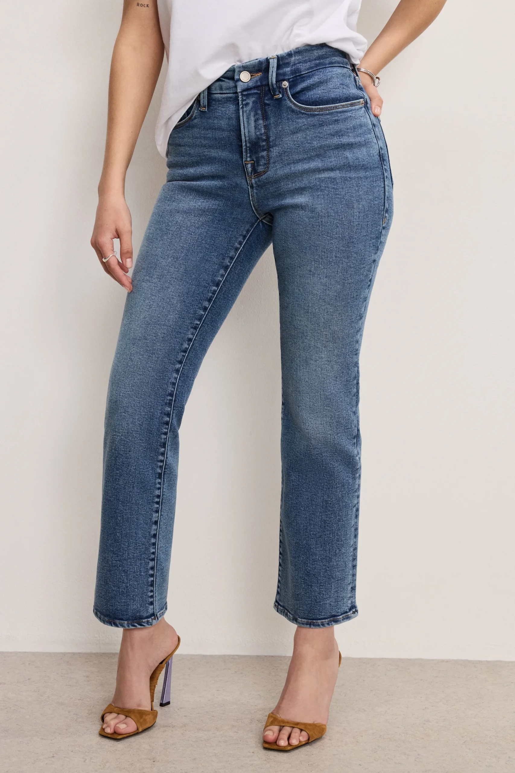good petite straight compression jeans