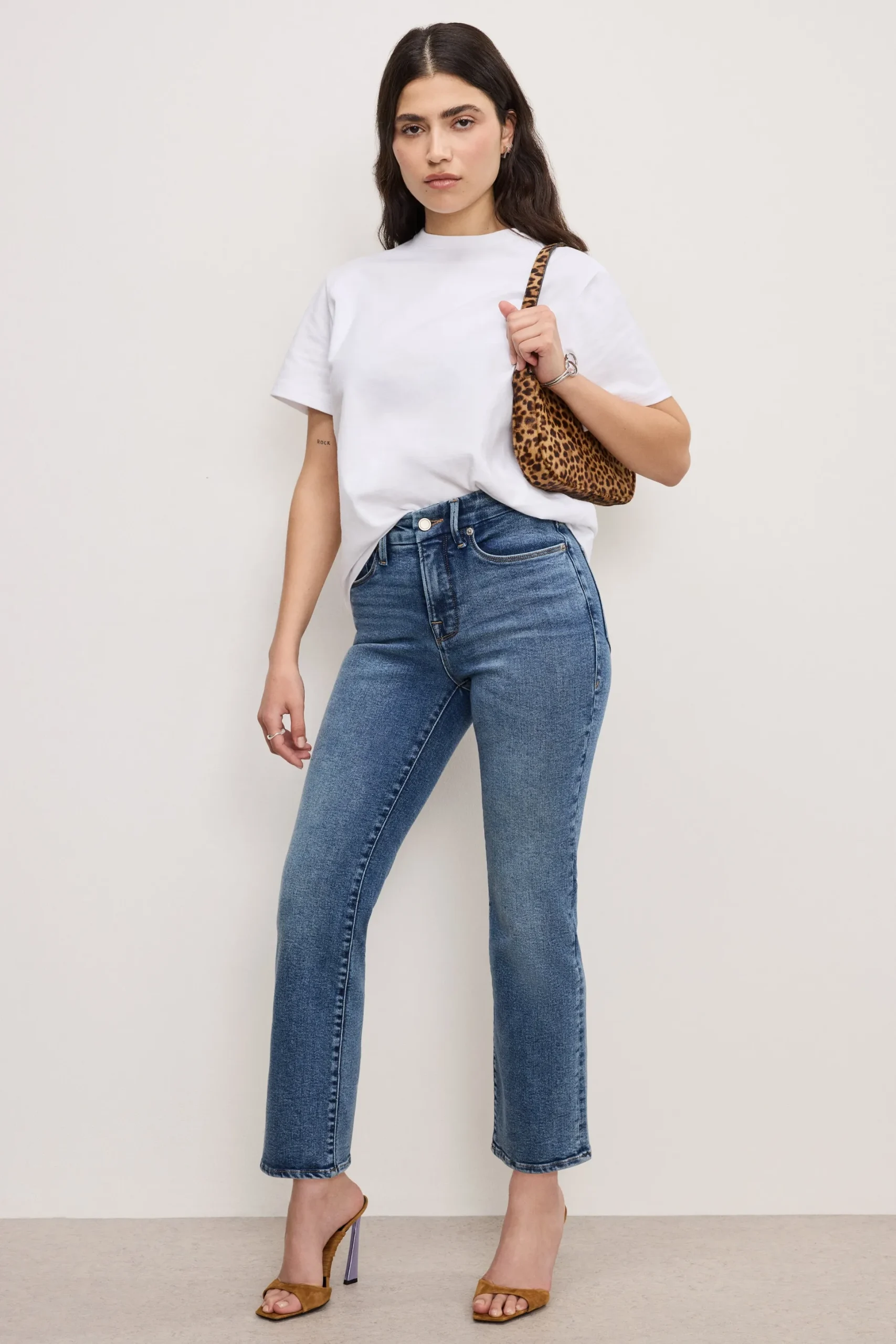 good petite straight compression jeans
