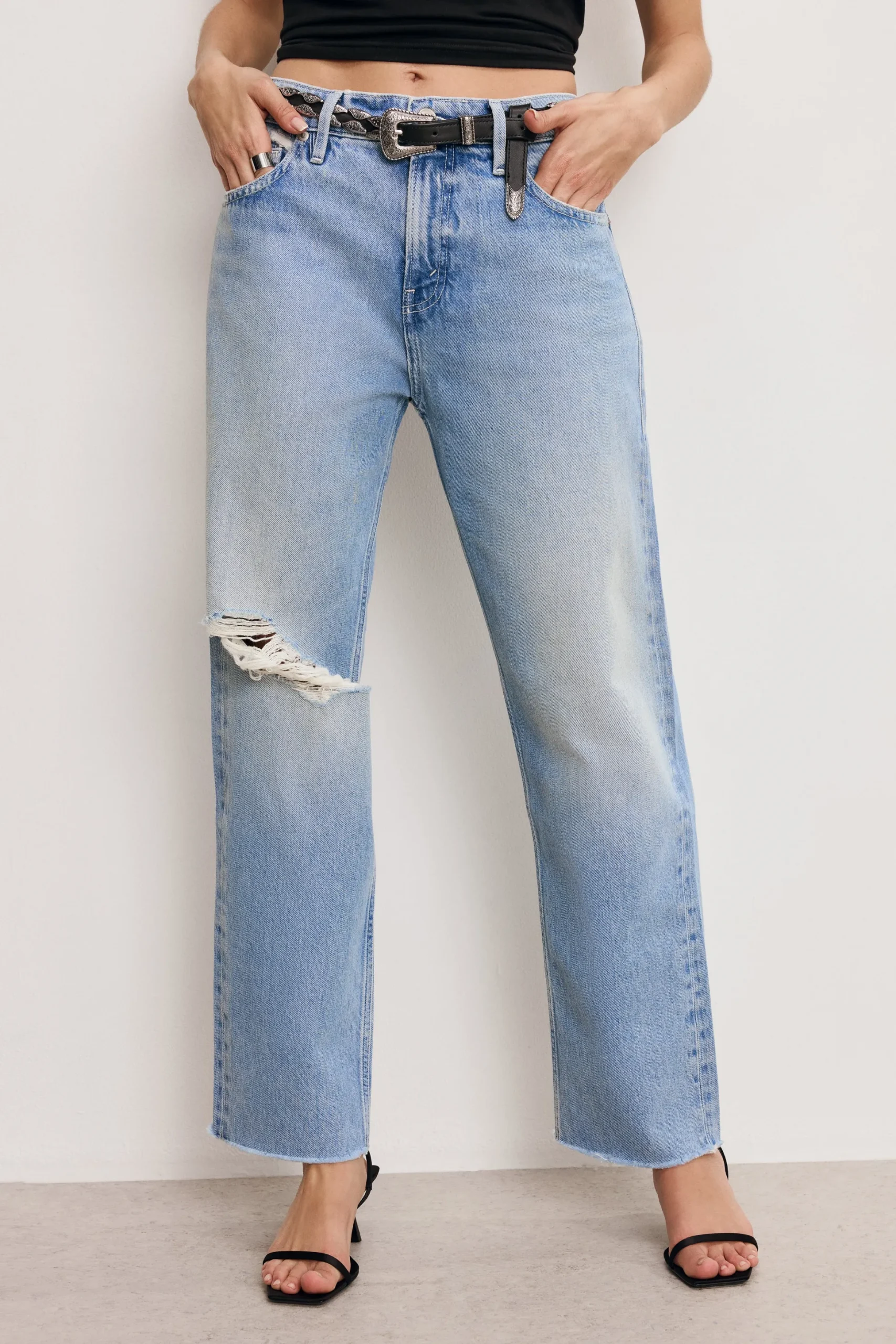 good relaxed straight jeans