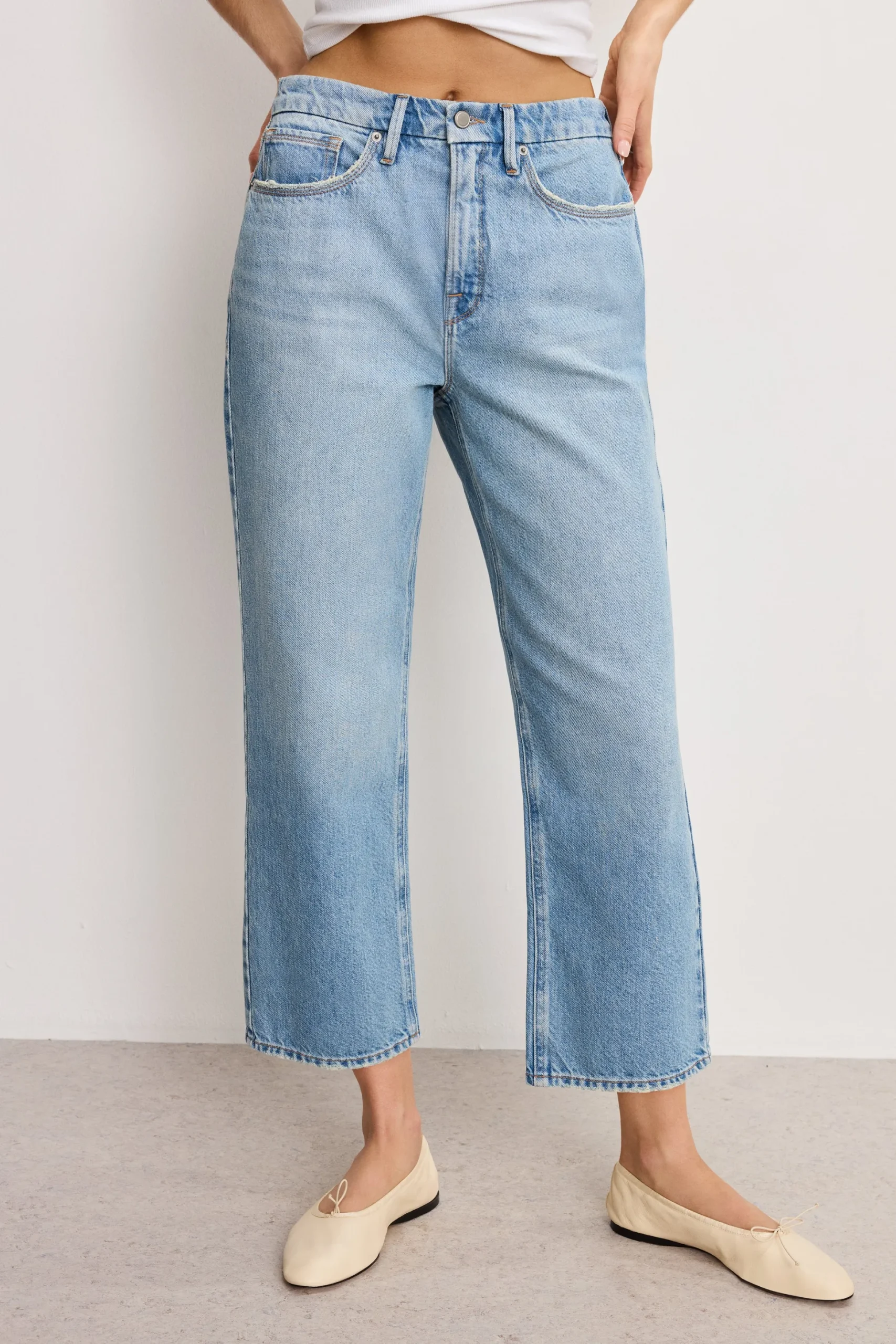 good 90s cropped relaxed jeans