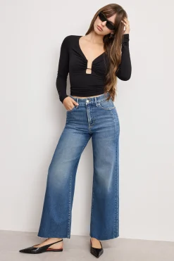 good skate cropped wide jeans