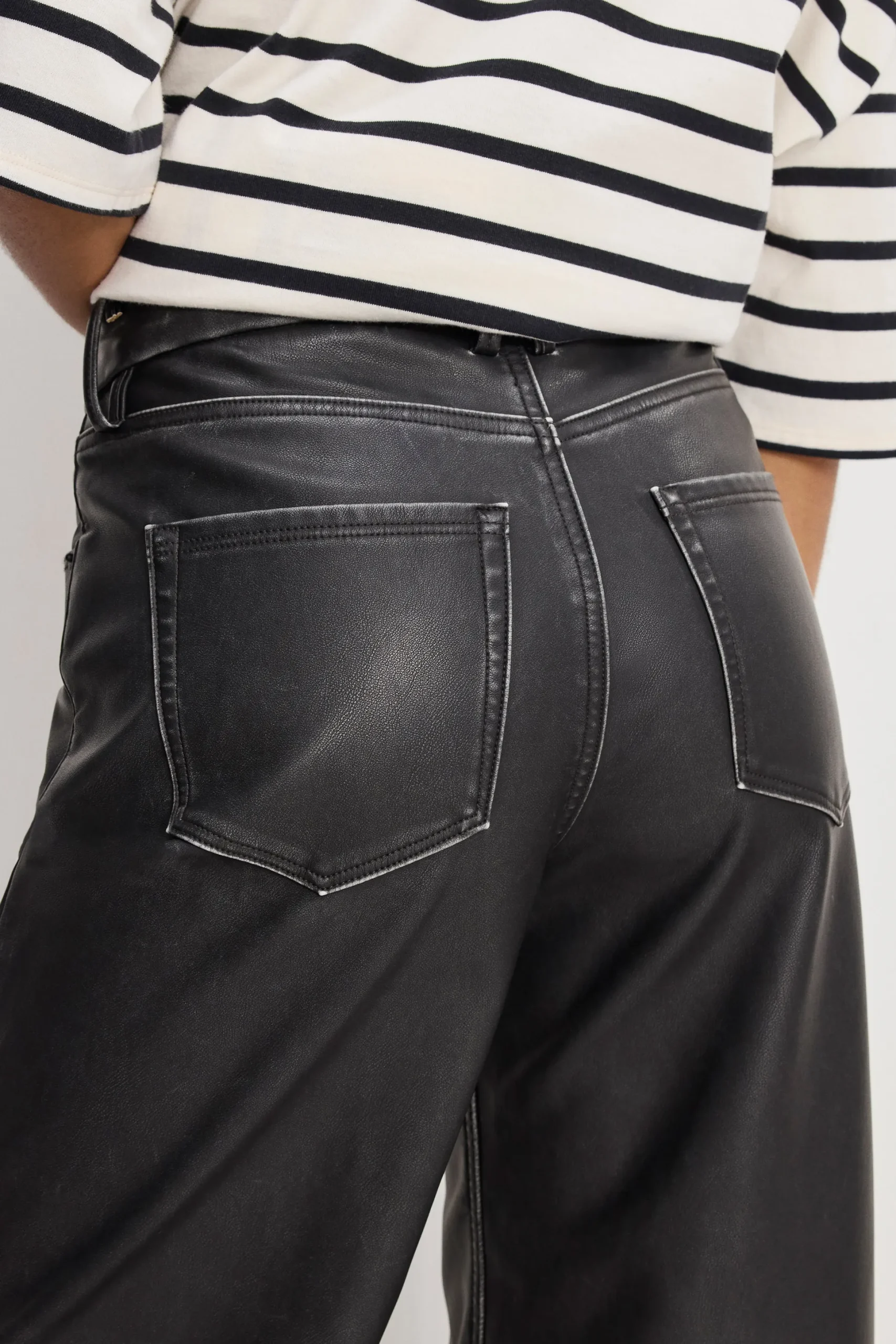 good skate faux leather pants