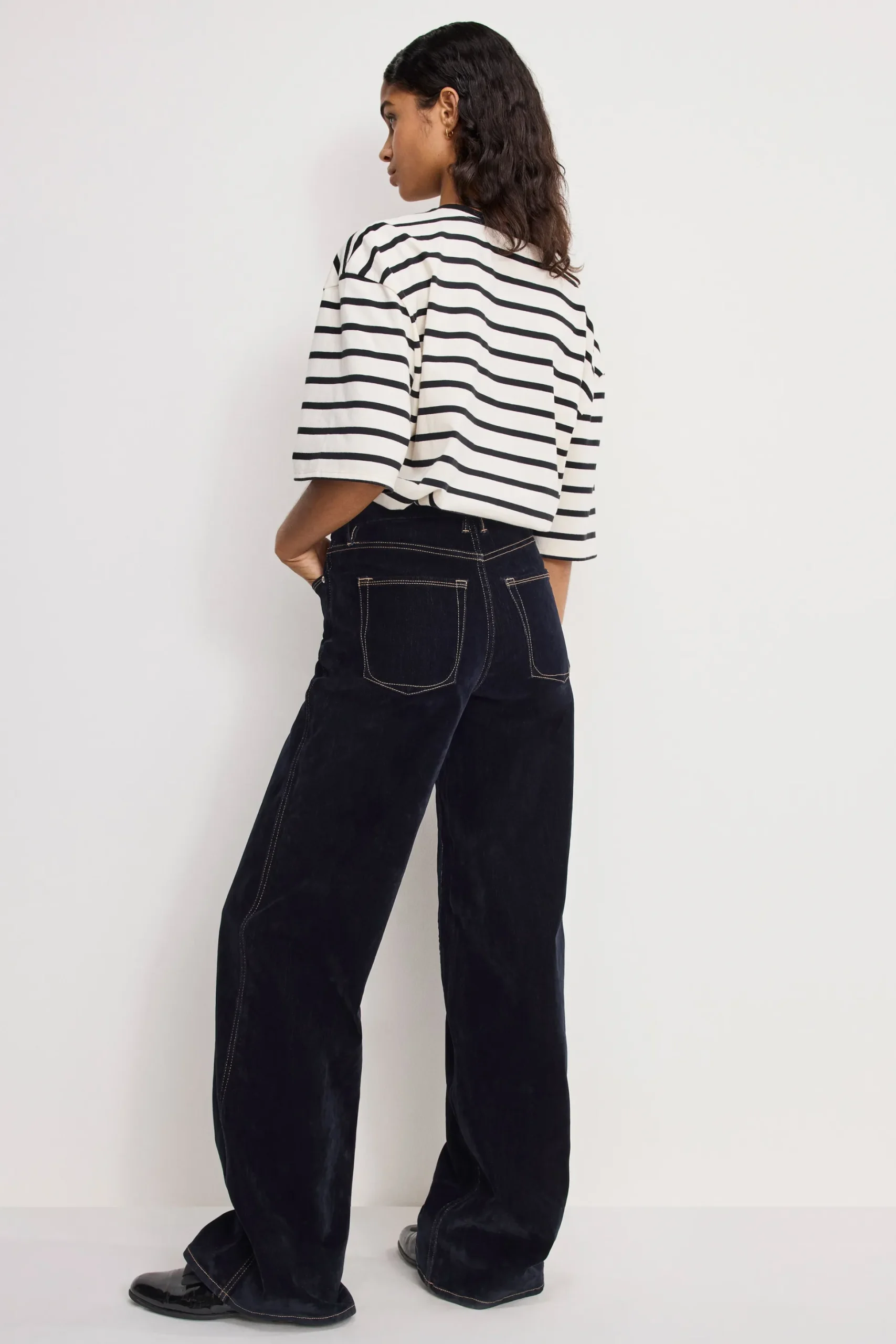 good skate flocked denim jeans