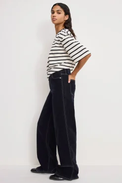 good skate flocked denim jeans