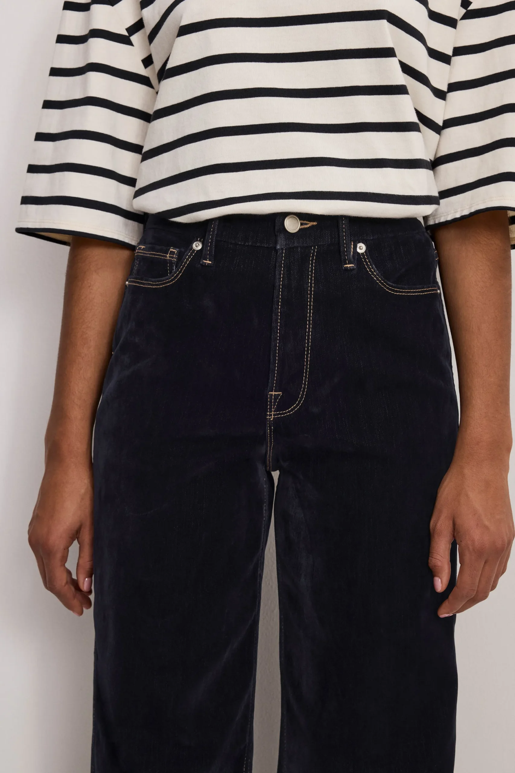 good skate flocked denim jeans