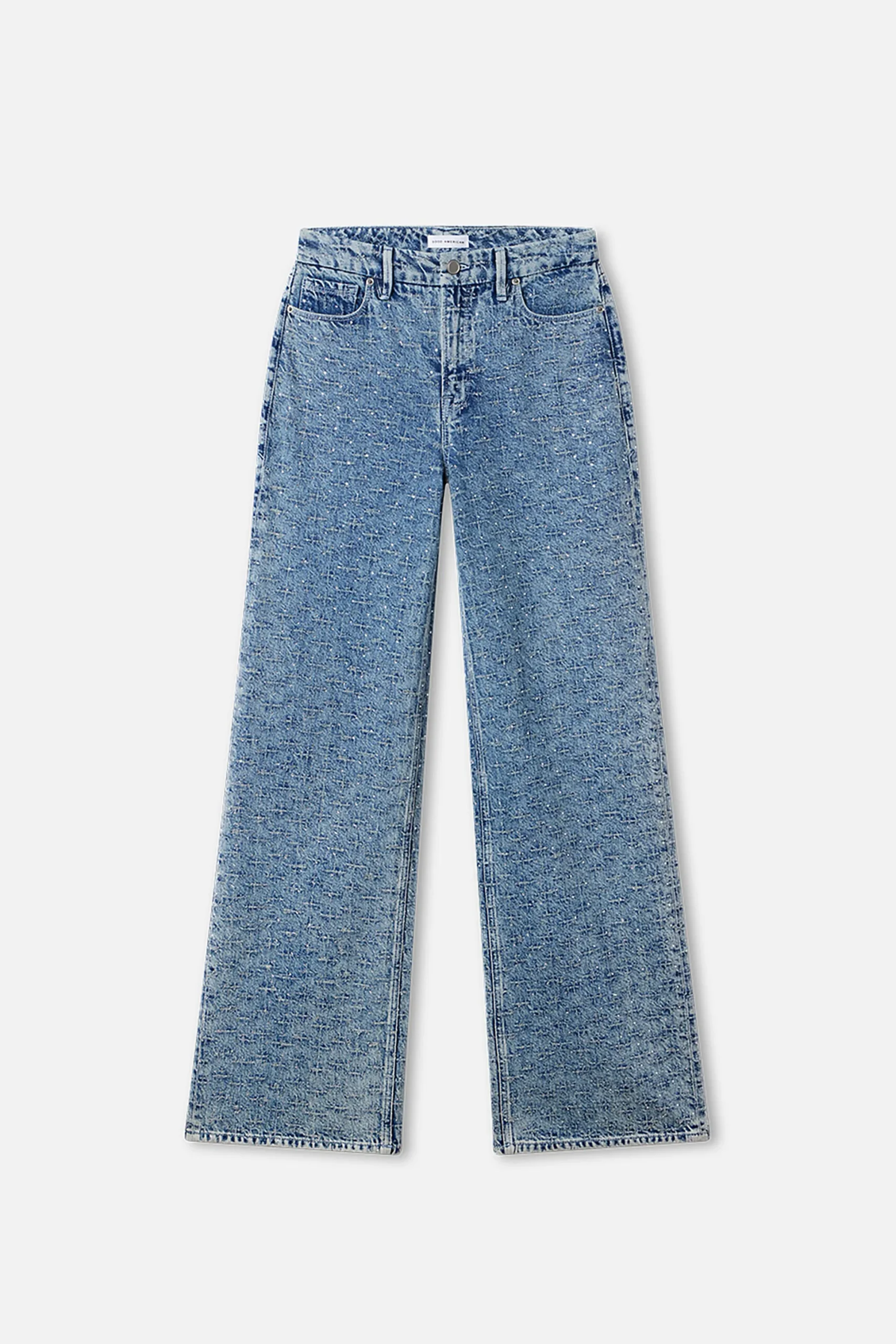 good skate wide crystal jeans