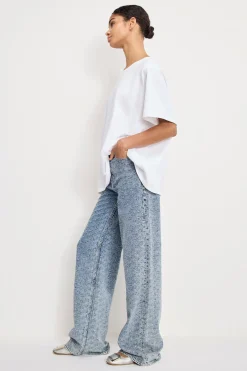 good skate wide crystal jeans