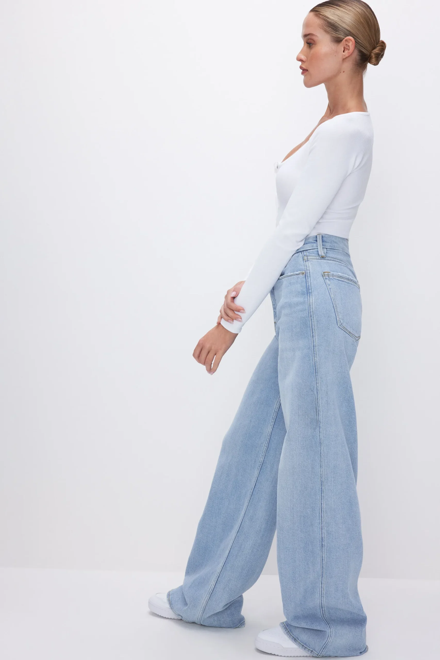 good skate wide leg jeans