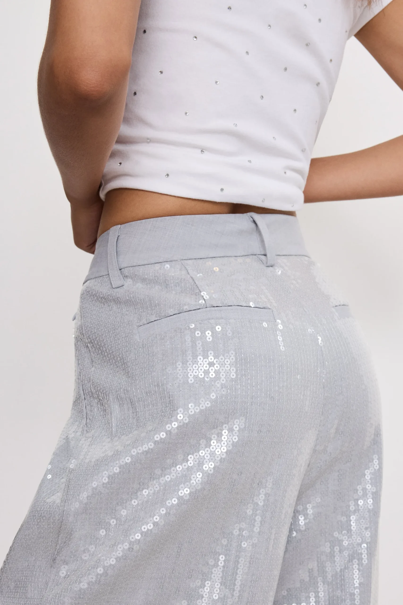 good '90s sequin trousers