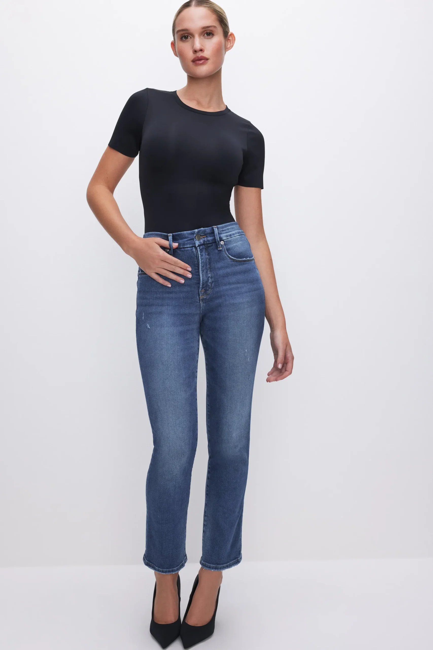 good straight compression jeans