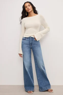good waist palazzo compression jeans