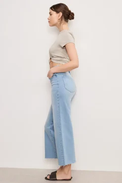 good waist palazzo crop compression jeans