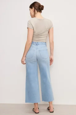 good waist palazzo crop compression jeans
