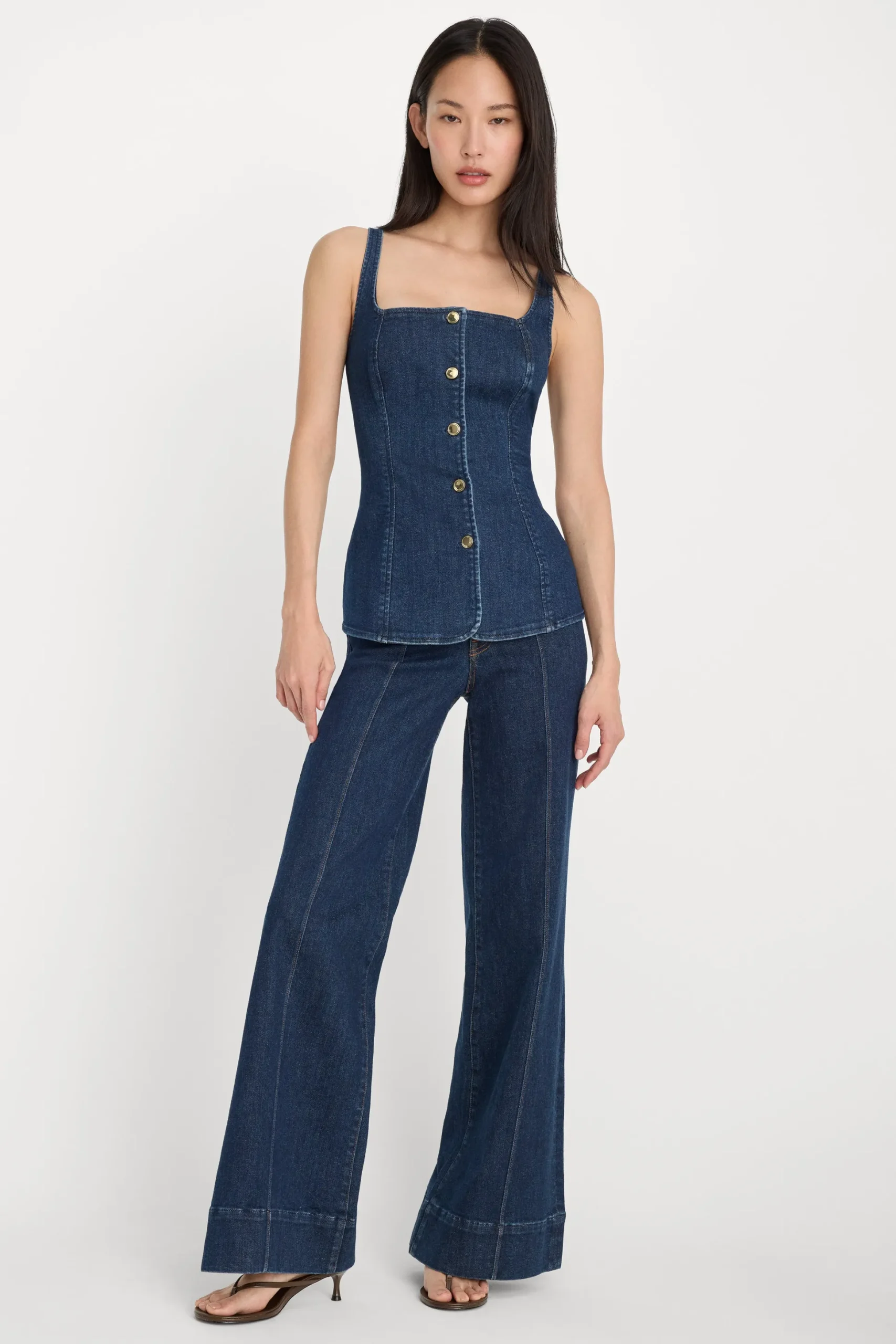 good waist palazzo jeans