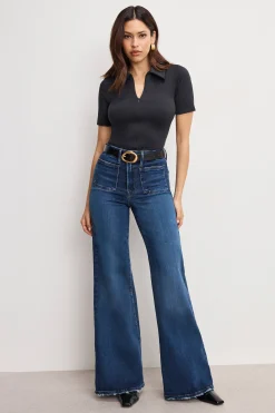 good waist palazzo jeans