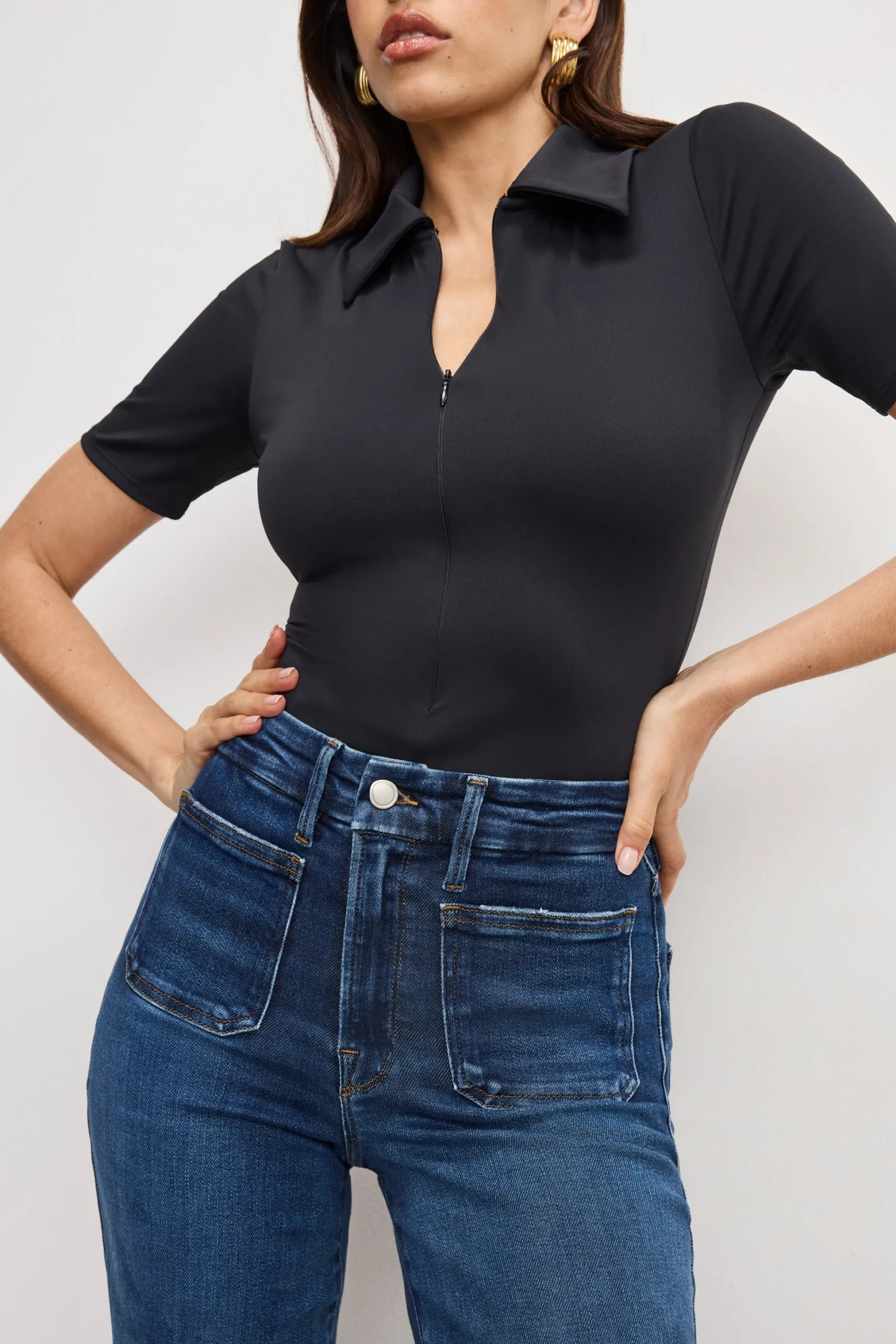 good waist palazzo jeans