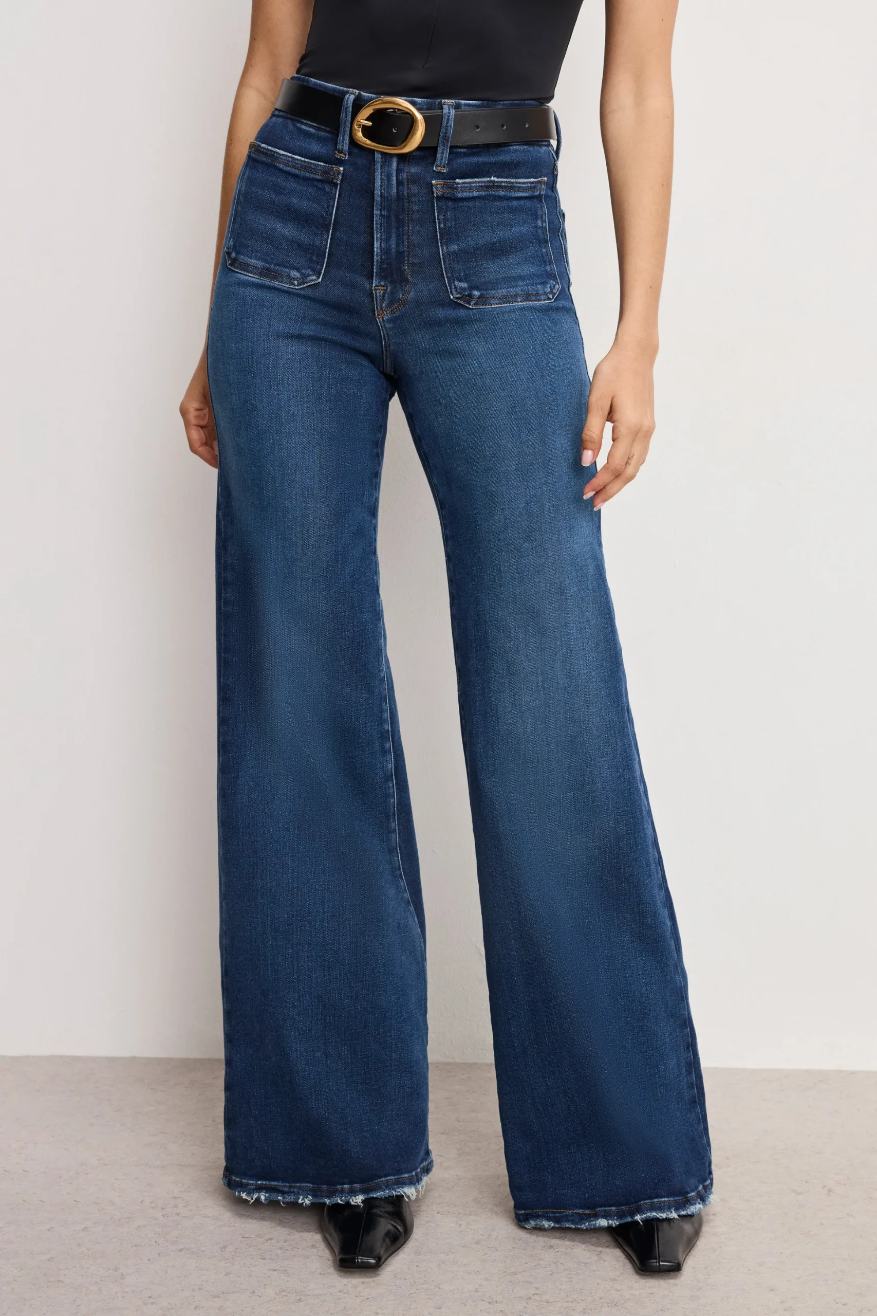 good waist palazzo jeans