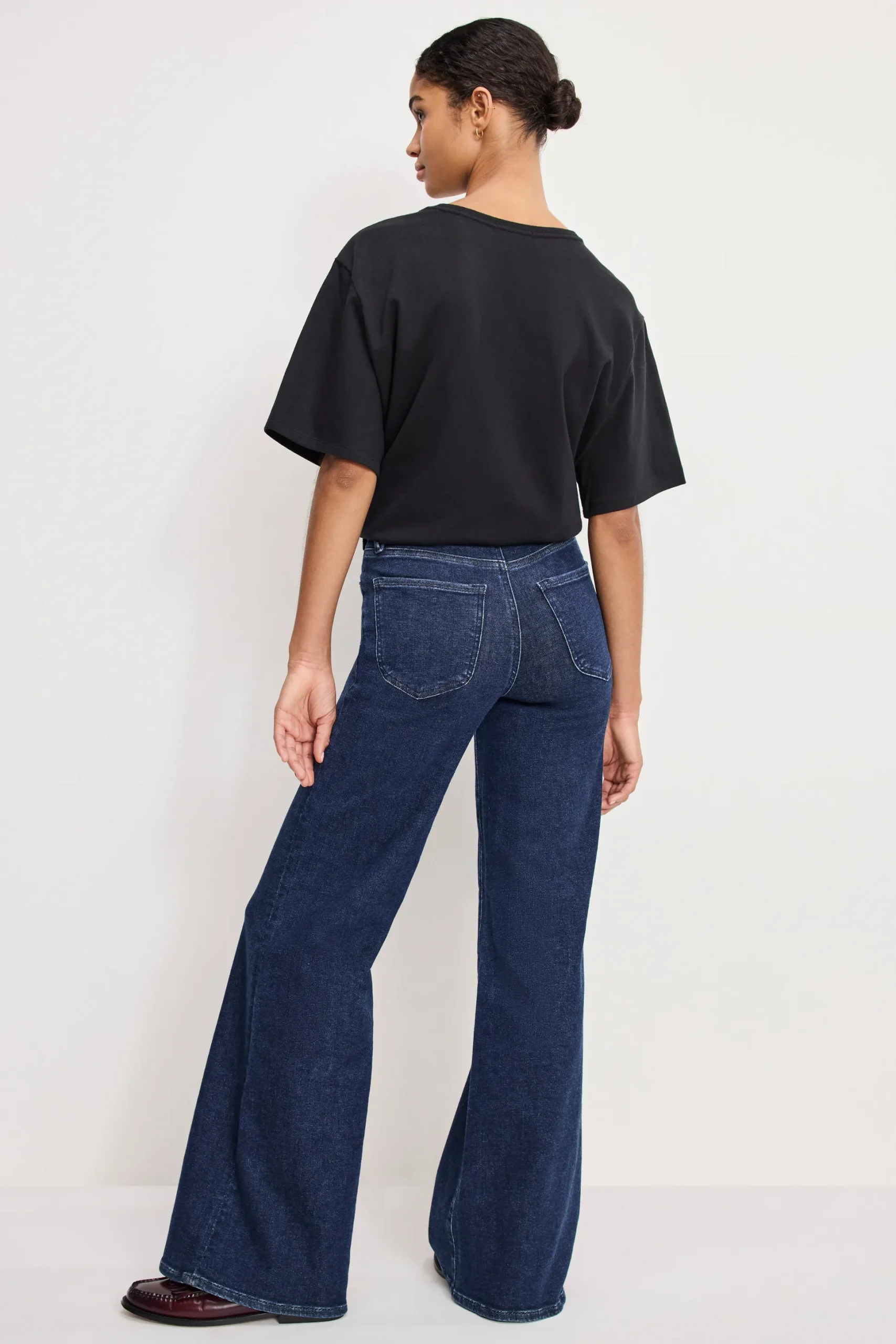 good waist palazzo jeans