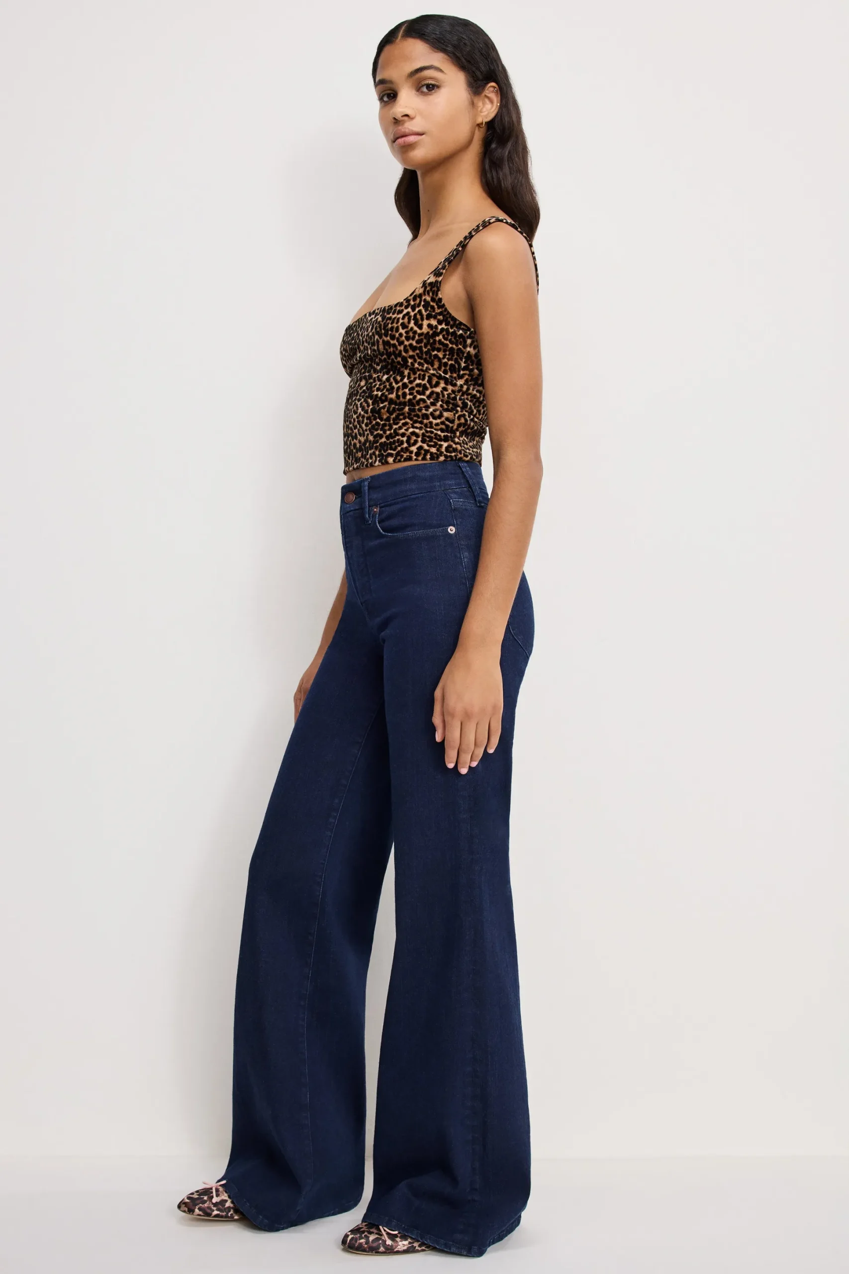 good waist palazzo jeans