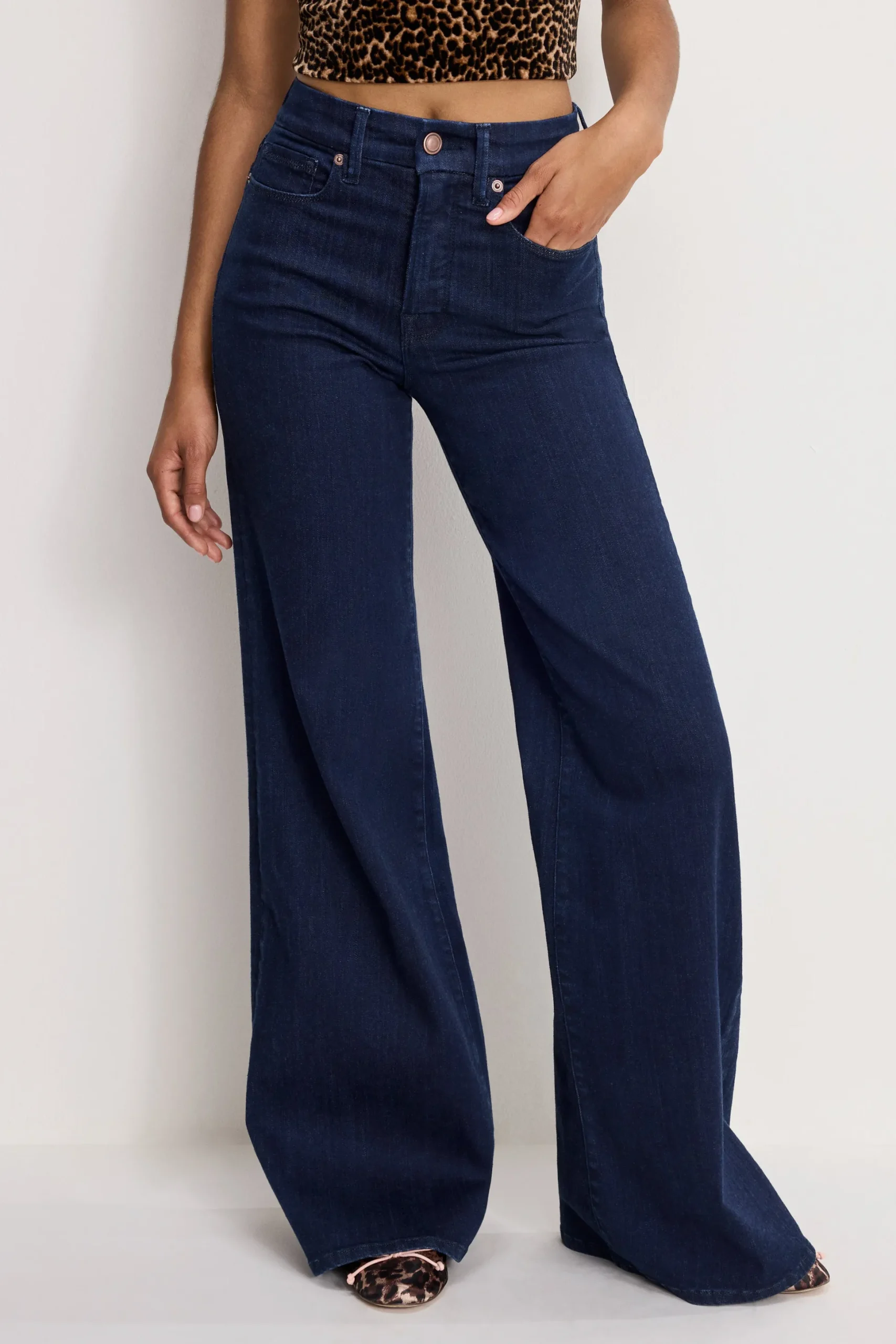 good waist palazzo jeans