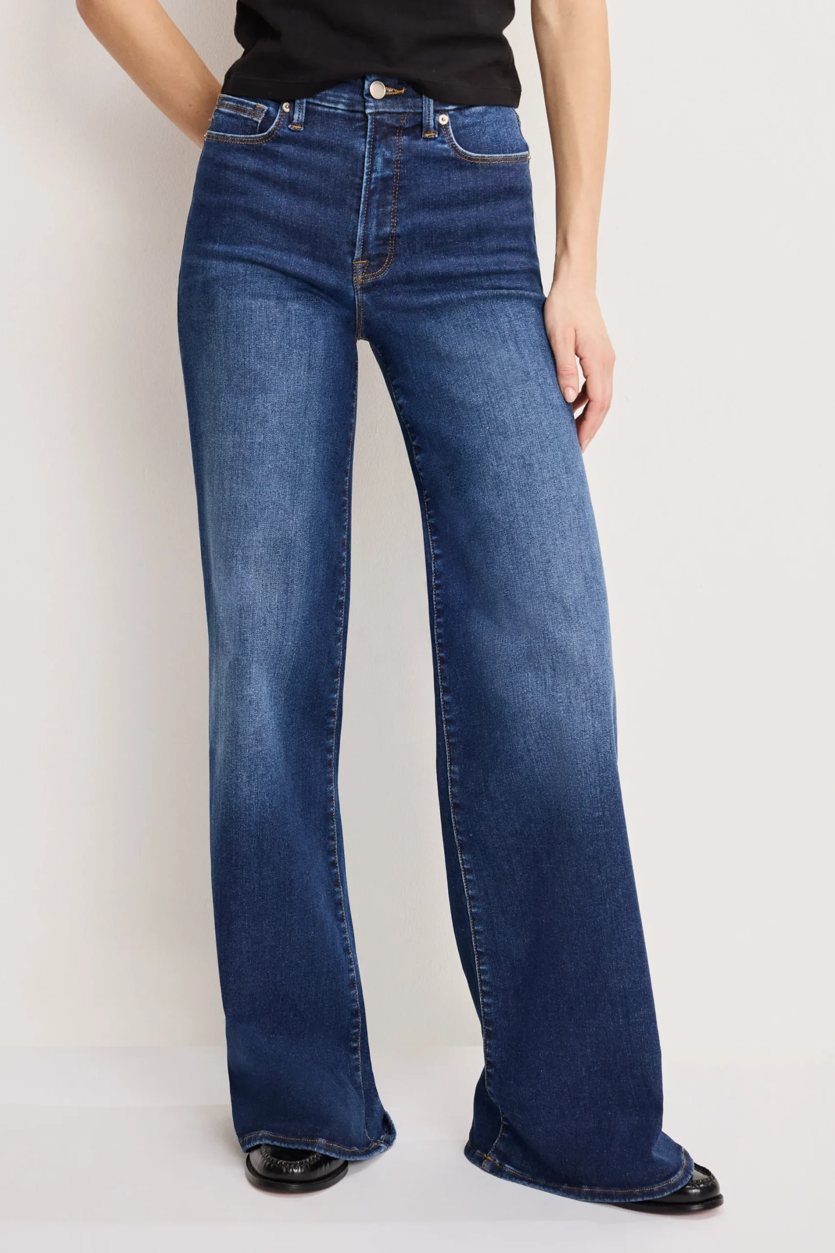 good waist palazzo jeans