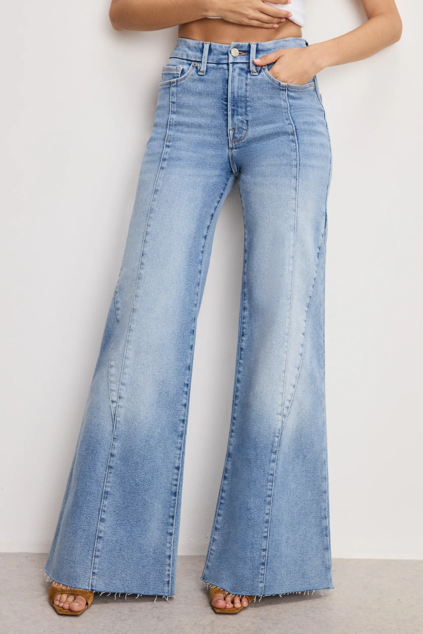 good waist palazzo jeans