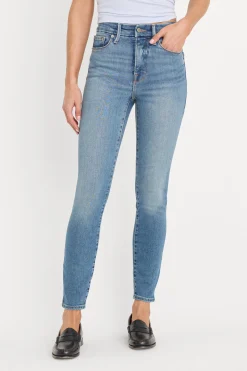 good waist skinny compression jeans