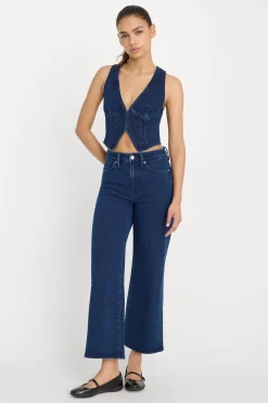jeanius crop palazzo