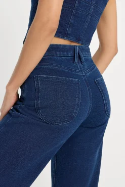 jeanius crop palazzo