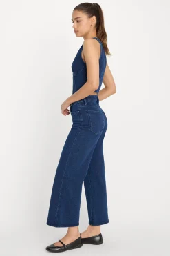 jeanius crop palazzo