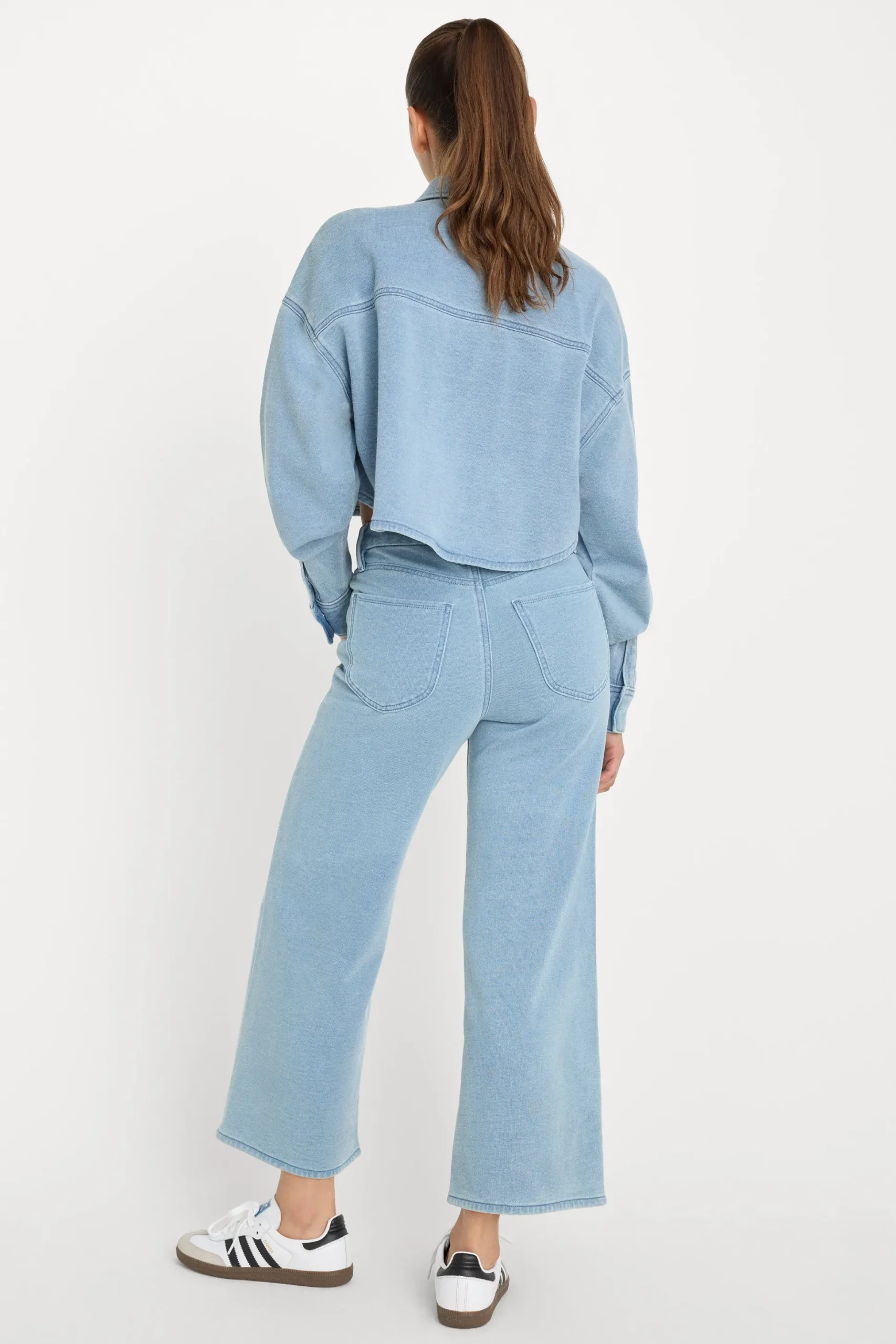 jeanius crop palazzo