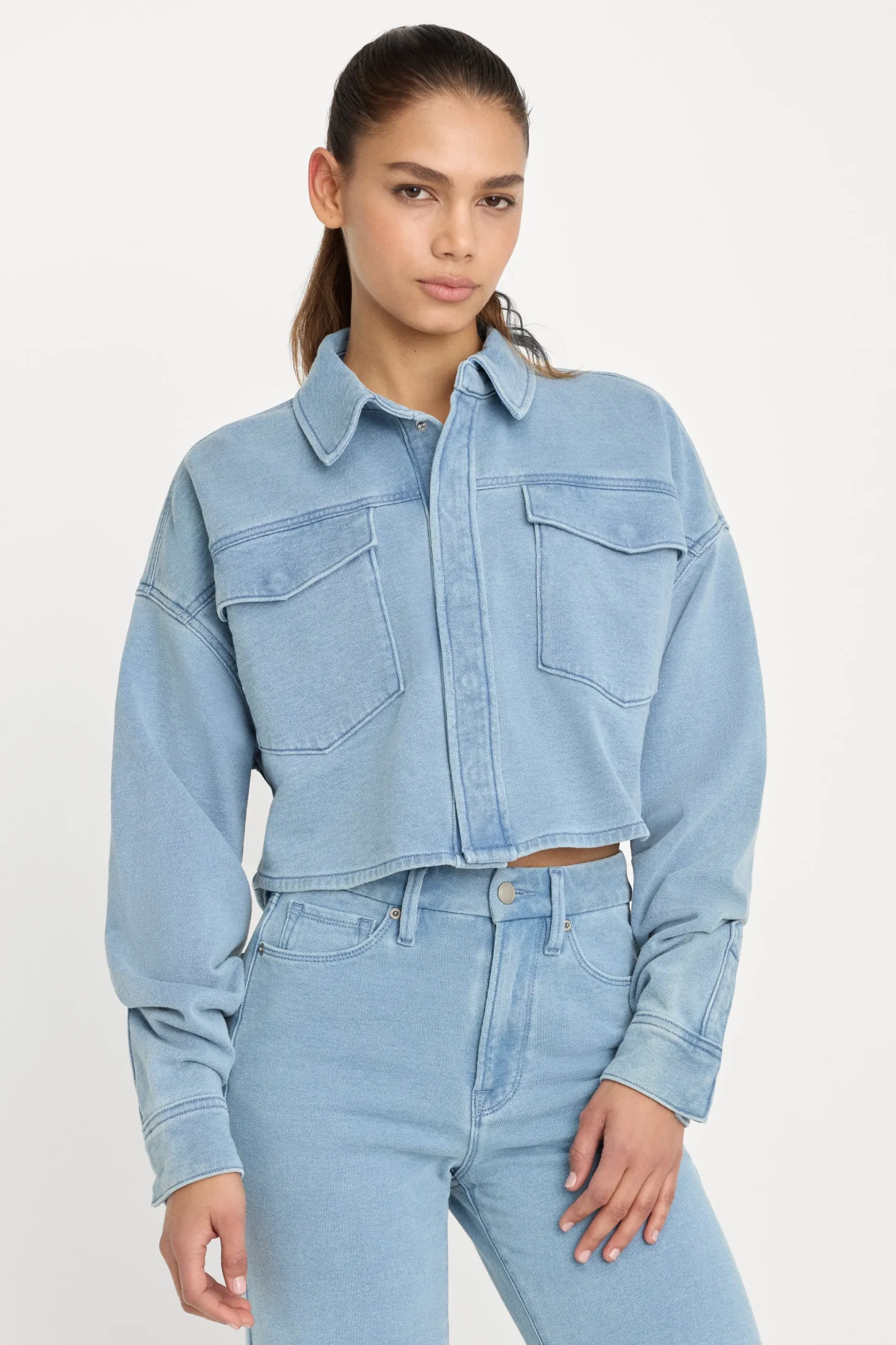 jeanius cropped jacket