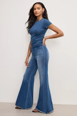 jeanius pull on flare leggings